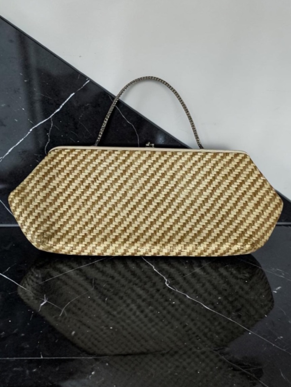 Straw Wicker Clutch Purse Handbag Evening Bag Straw Purse